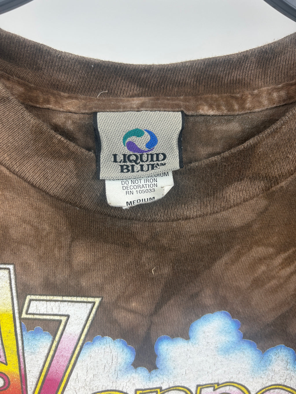 Led Zeppelin liquid blue grail shirt - size medium