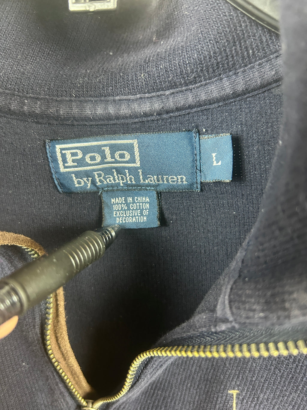 Ralph Lauren quarter zip - size large