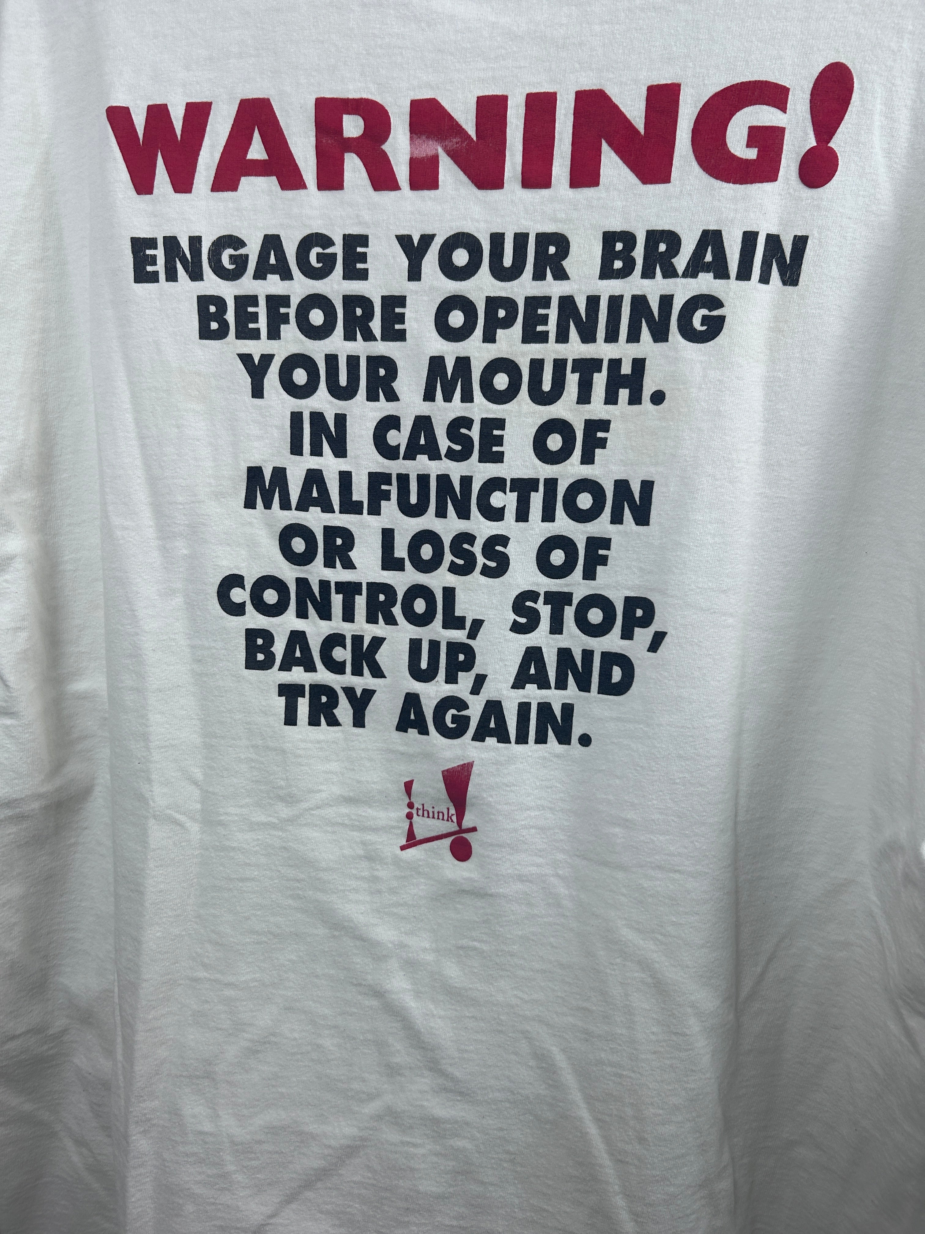 Think! Shirt size large