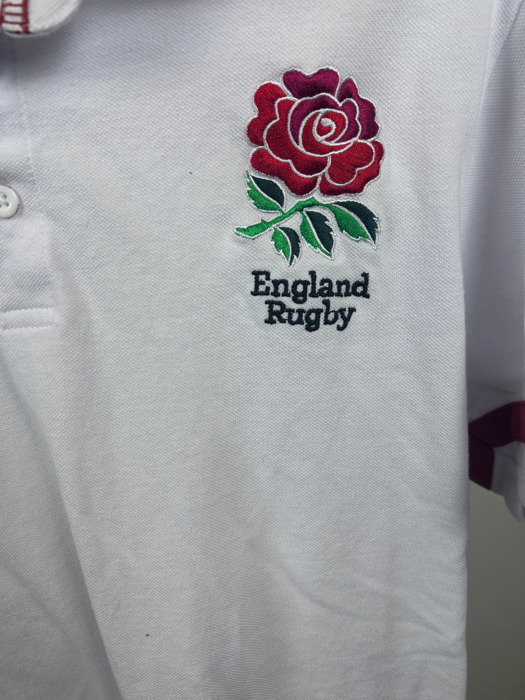 England rugby polo size medium white