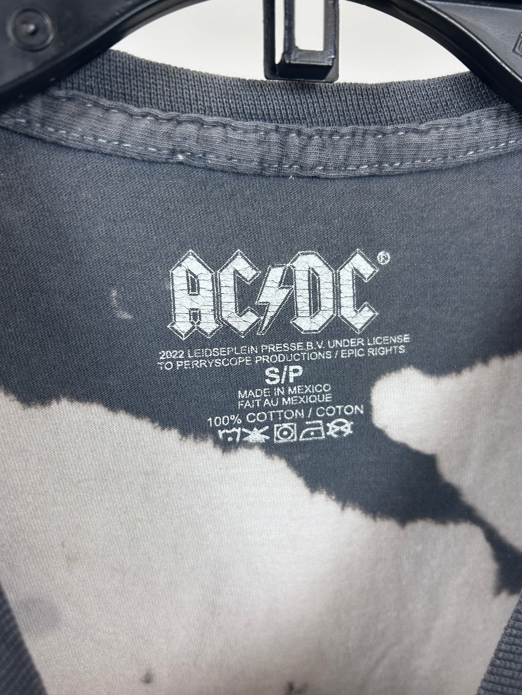 AC/DC tie dye shirt size small