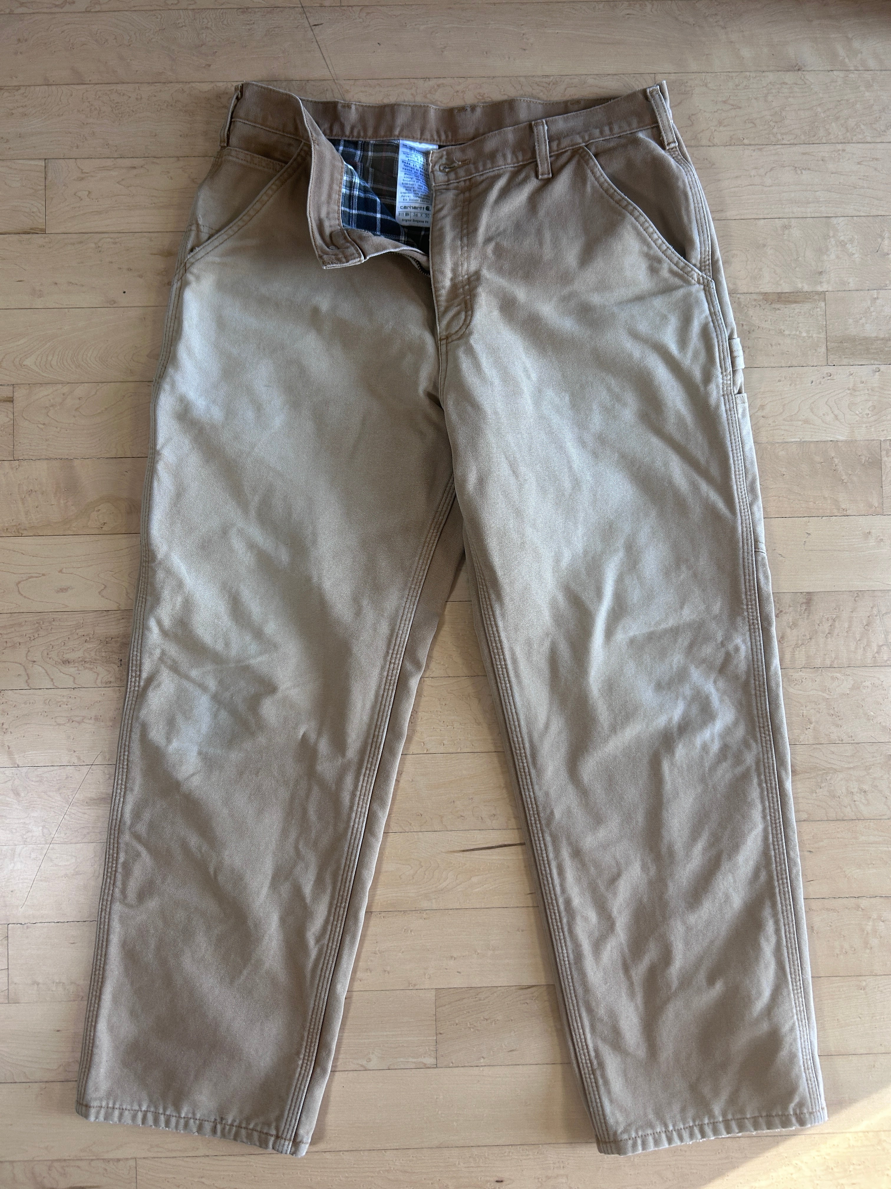 Carhartt lined jeans 36x30