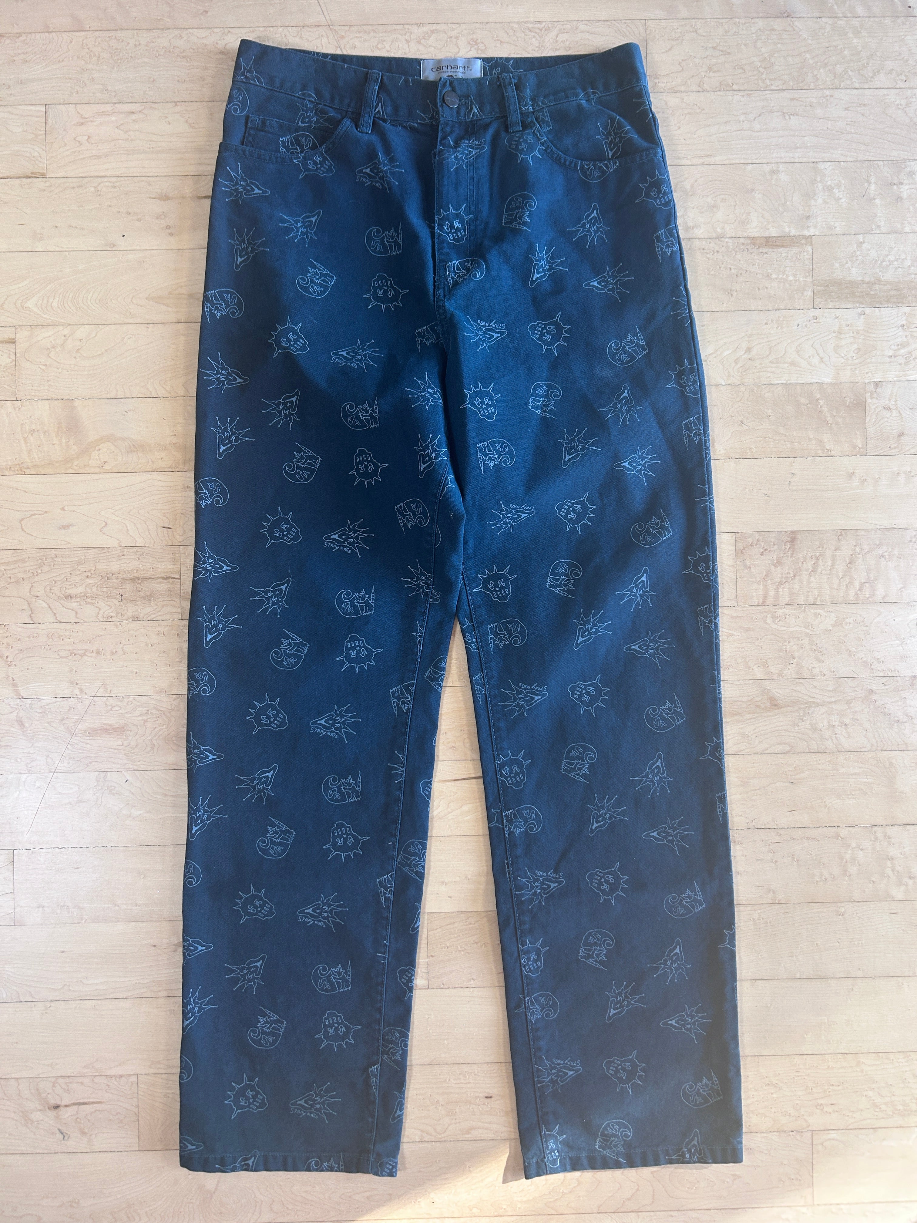Carhartt stray rats collab jeans 30x32