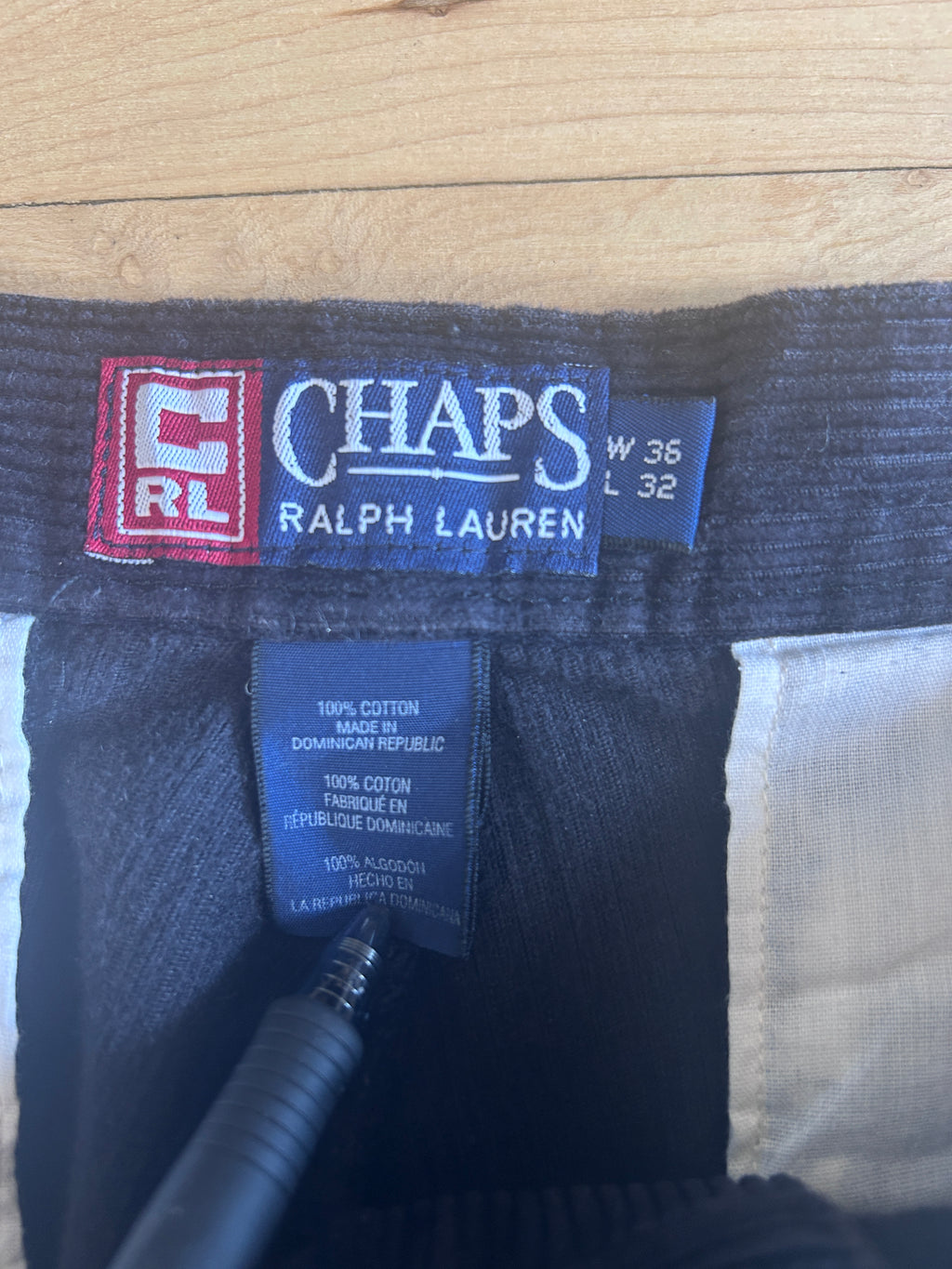 Ralph Lauren chaps corduroy’s pants 36x32