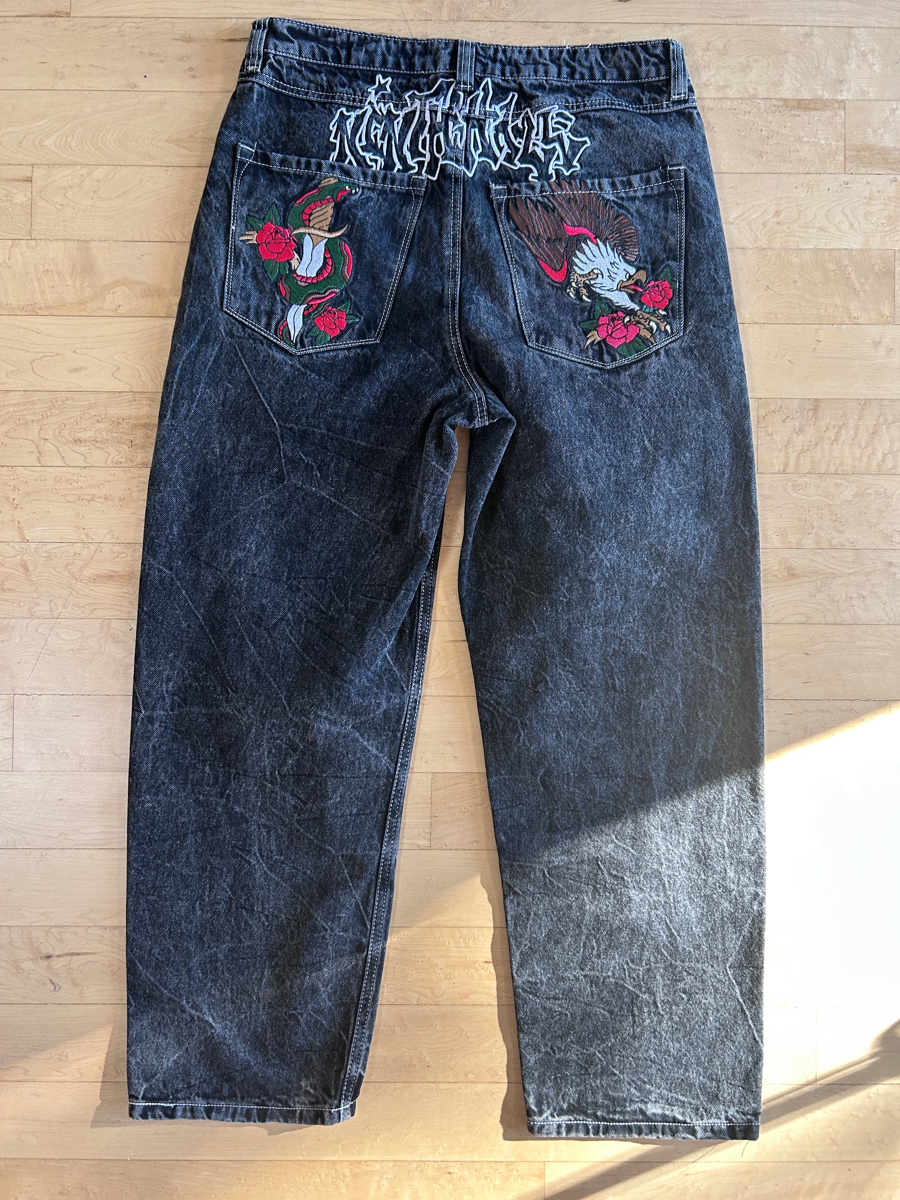 Black ninth hall jeans 32x32 black